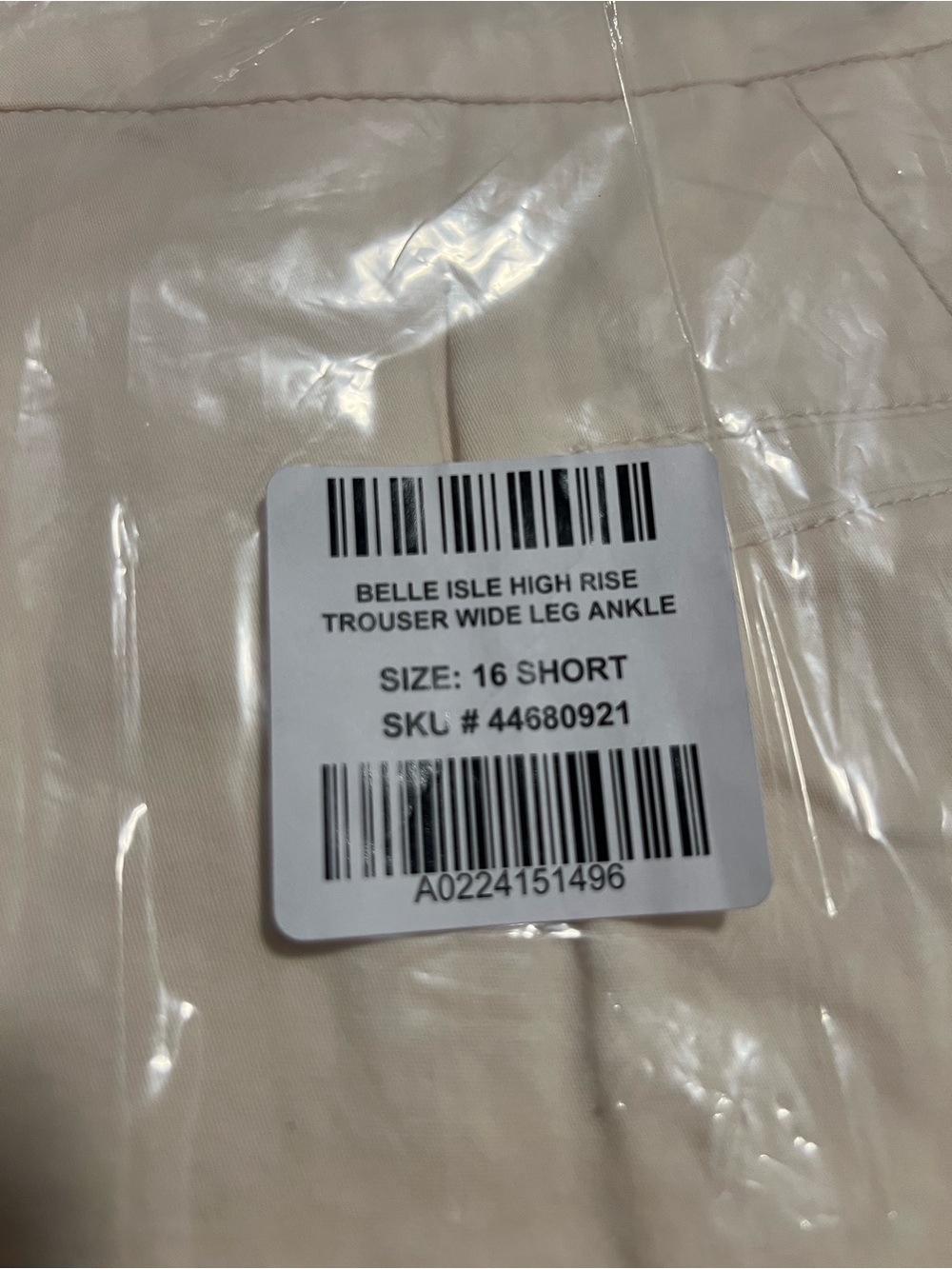 Torrid Belle Isle High Rise Wide-Leg Trousers in; Torrid Color White Swan.
